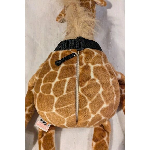 Mango Teddy Bear Plush Giraffe Bag Wild Game Pals Zippered Co Big Stuffed Animal - Picture 9 of 16